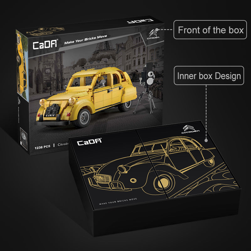 CaDA bricks 1:12 Citroen 2CV | C61026W