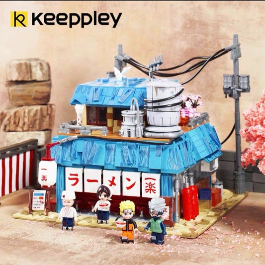 (Pre-sale Available on 20th Oct.)Keeppley K20509 Movie View Noodle Shop Building Blocks Japanese Architecture House Bricks Toys From Europe 3-7 Days Delivery