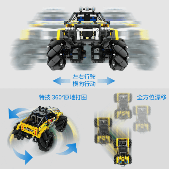 QIHUI 9802 Jaeger Master: Stunt Drift 4WD SUV with RC + LED Light Kits