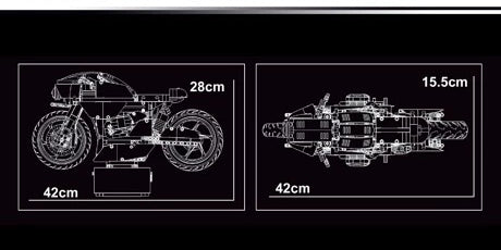 TGL T4056 Chrome Nine-T Motorcycle