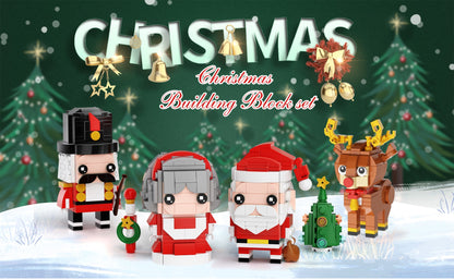 MOC Christmas Building Sets contain Christmas Reindeer, Nutcrackers, Mr. &amp; Mrs. Claus, Santa Claus