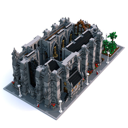 MOC-29962 Modular Cathedral Building building blocks kit with compatible bricks
