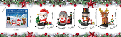 MOC Christmas Building Sets contain Christmas Reindeer, Nutcrackers, Mr. &amp; Mrs. Claus, Santa Claus