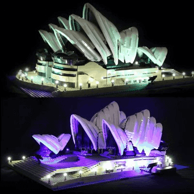 LEGO 10234 Led Light Sydney Opera House Brick kits