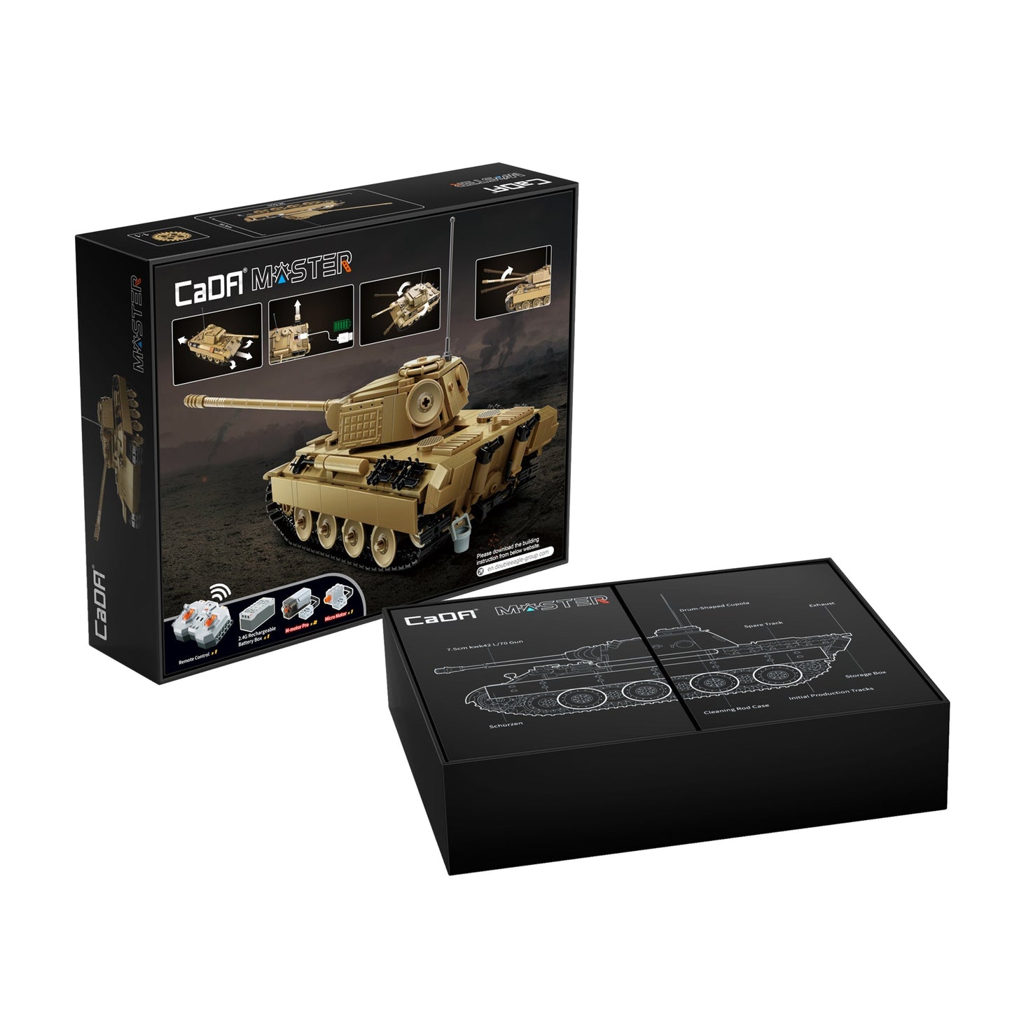 CaDA Master WW II German Panther Tank C61073W