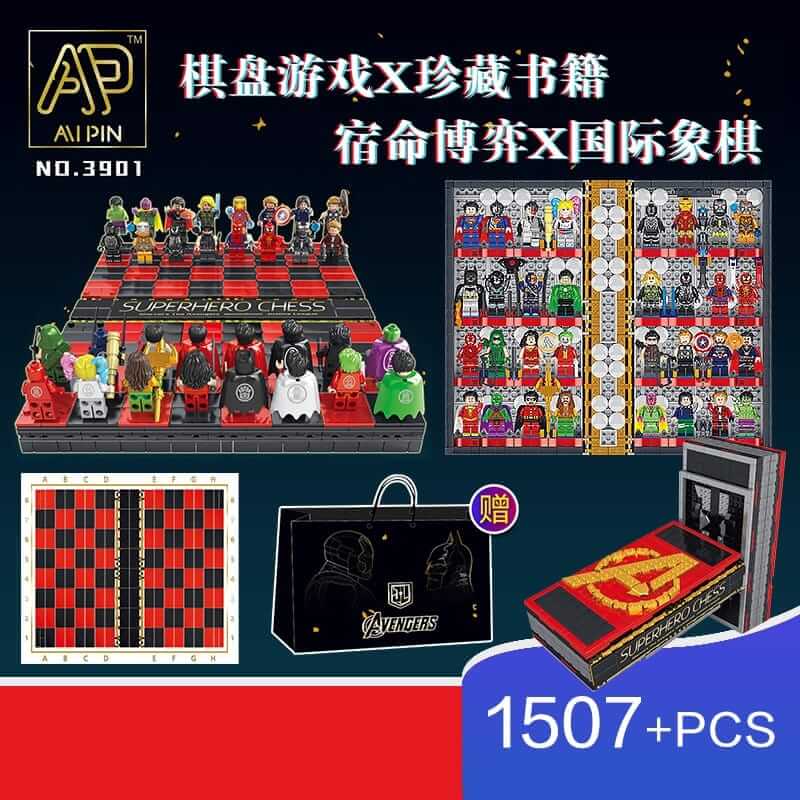 AIPIN 3901 Avengers Super Hero Book Collection Chess
