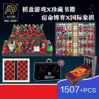 AIPIN 3901 Avengers Super Hero Book Collection Chess