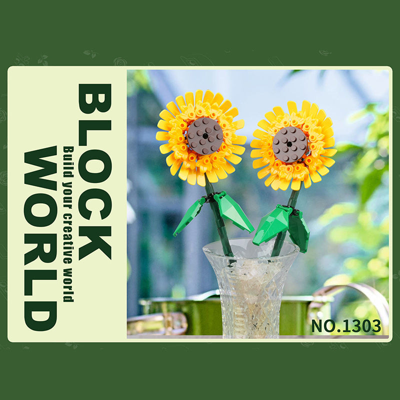 1303 Moc A Sunflower Buildinng Blocks With 98pcs Bricks Toys Gift from China