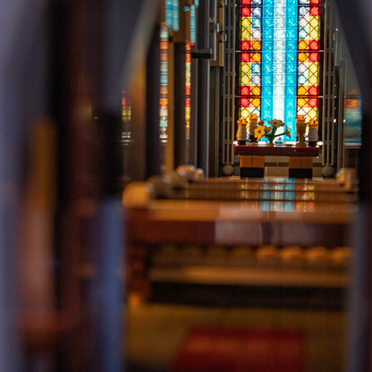 MOC-29962 Modular Cathedral Building building blocks kit with compatible bricks