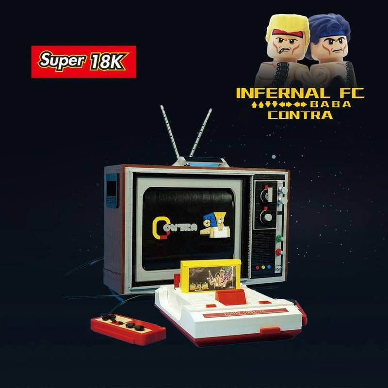 18K K1980 Infernal FC Contra game machine
