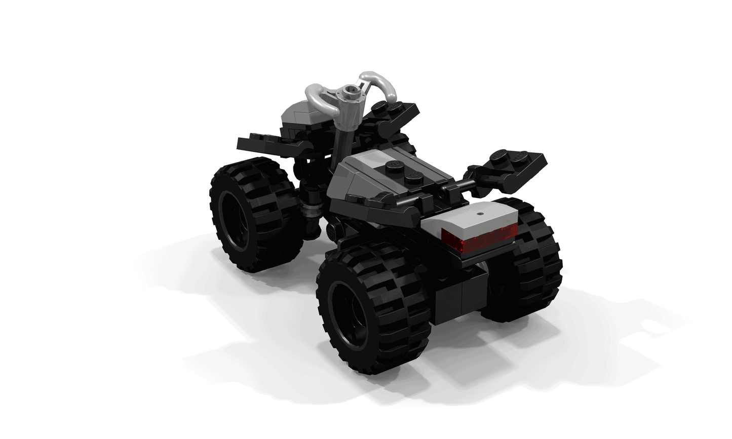 MOC 34613 Tesla Cybertruck And Tesla Cyberquad Bike 1:21 50004
