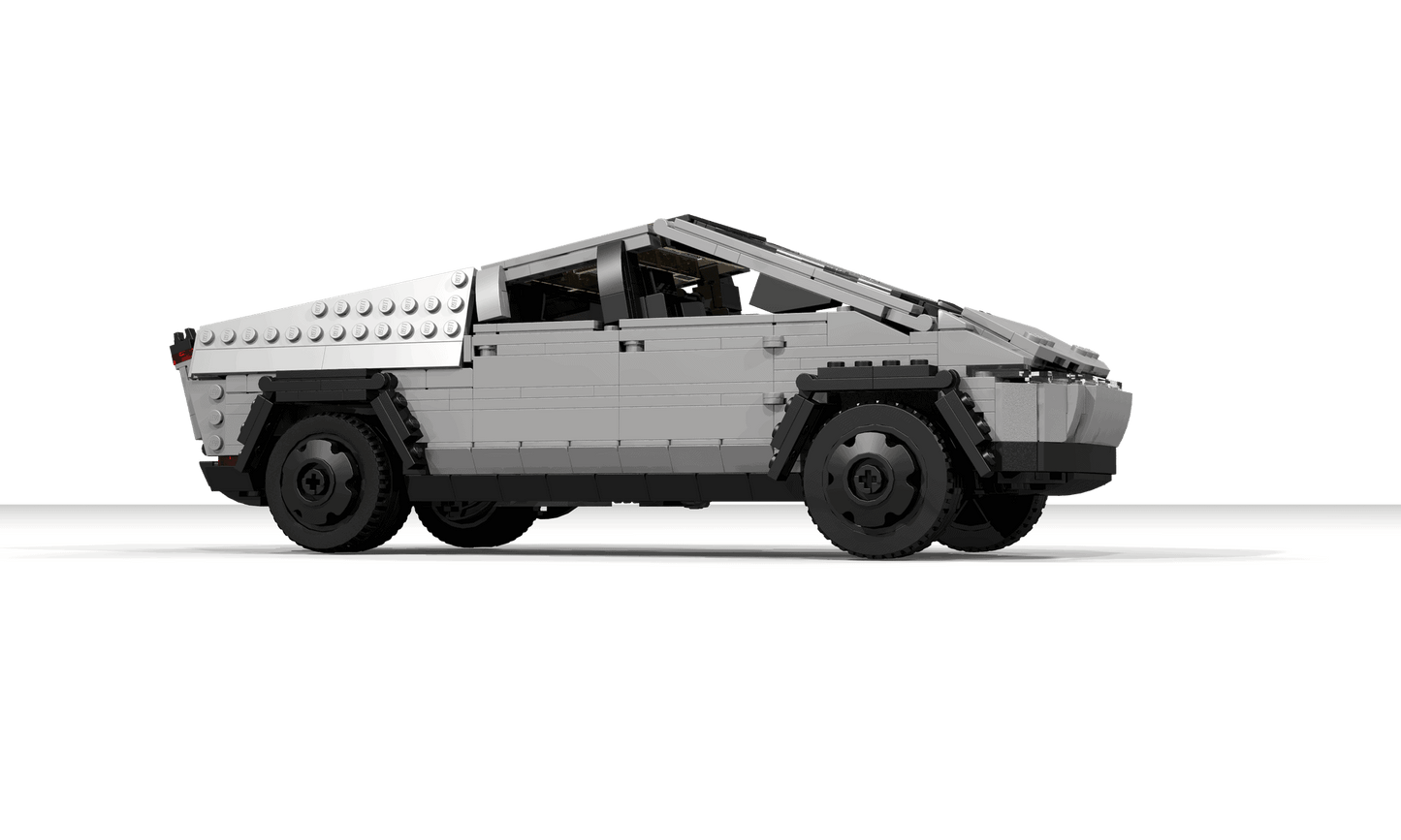 MOC 34613 Tesla Cybertruck And Tesla Cyberquad Bike 1:21 50004