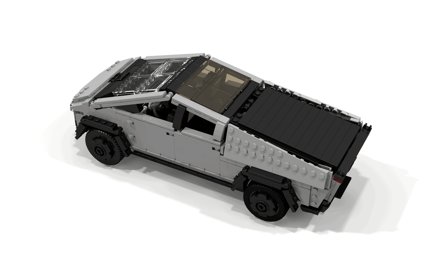 MOC 34613 Tesla Cybertruck And Tesla Cyberquad Bike 1:21 50004