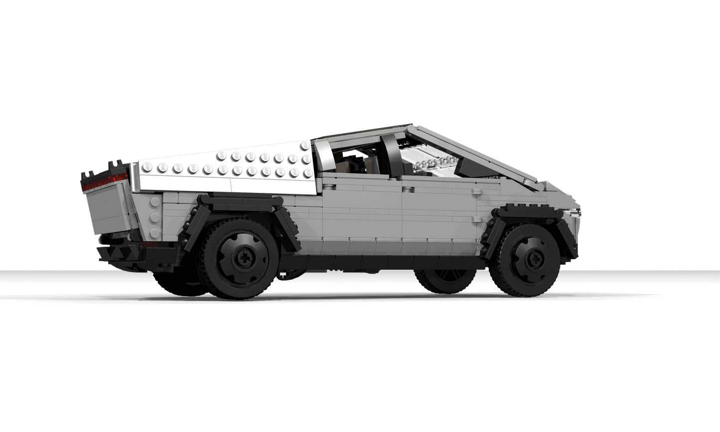 MOC 34613 Tesla Cybertruck And Tesla Cyberquad Bike 1:21 50004