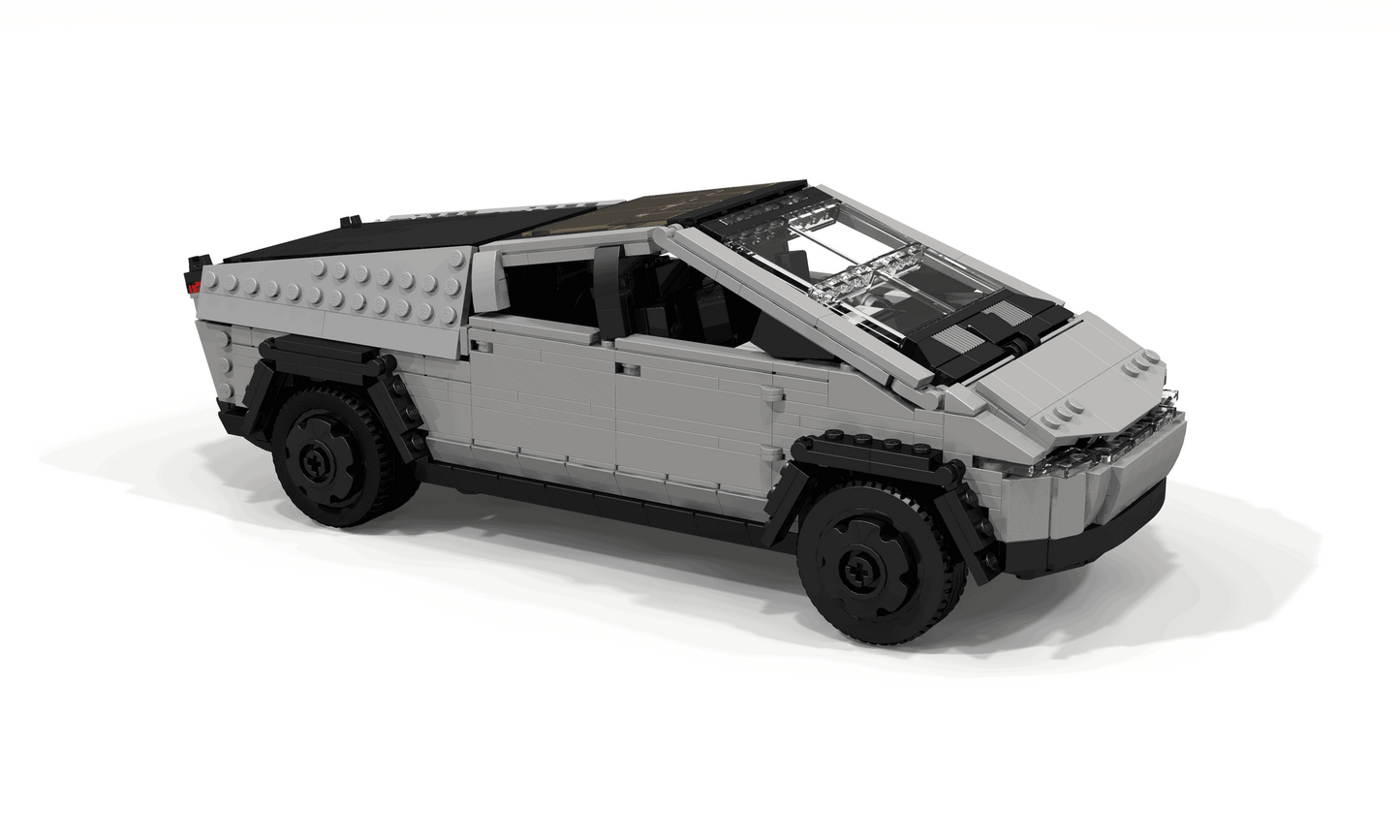 MOC 34613 Tesla Cybertruck And Tesla Cyberquad Bike 1:21 50004