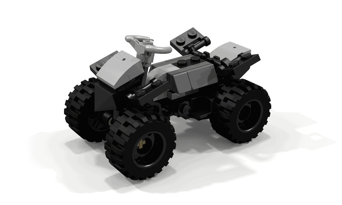 MOC 34613 Tesla Cybertruck And Tesla Cyberquad Bike 1:21 50004