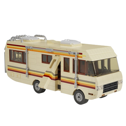 Breaking Bad Mobile Lab / RV Model with Interior and Paper Instruction MOC Building Toys Set