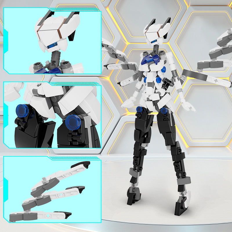 MOC Mobile Suit Girl Robot set