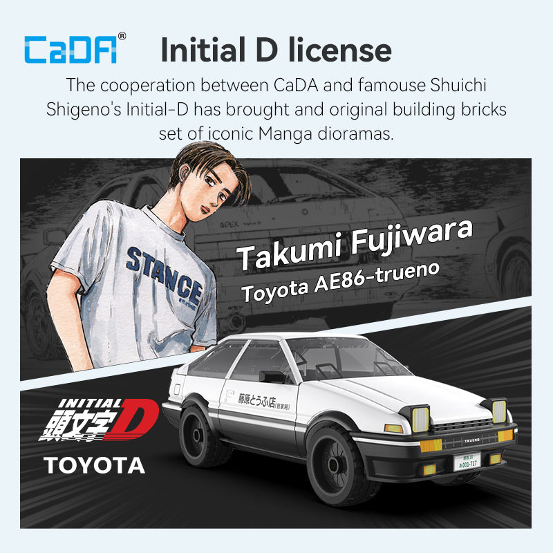 CaDA Initial D 1:35 Series C55016W-C55018W