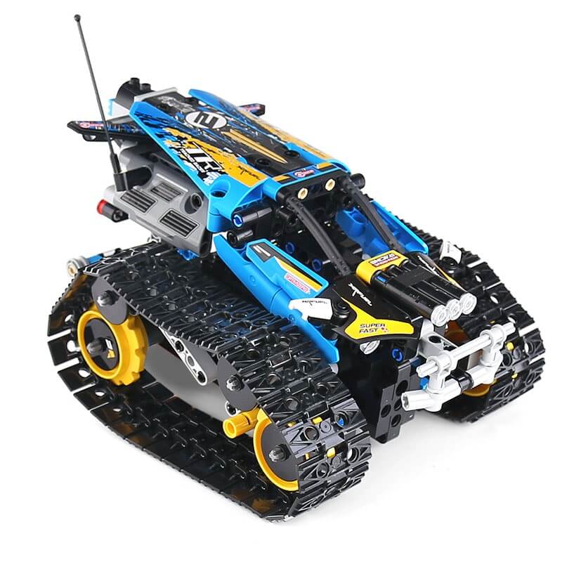 MOULDKING 13032 Mini Tank RC Track Stunt Car Blue