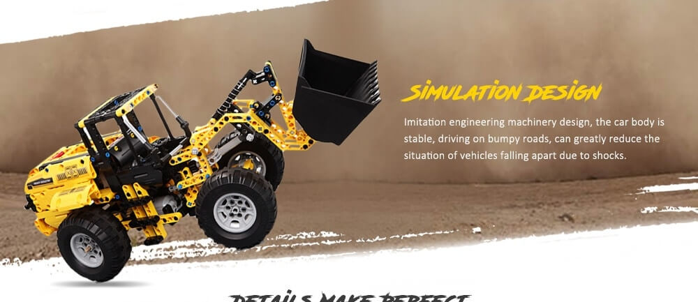 CADA C51058W Excavator Big Crane Mixer Truck Remote Control