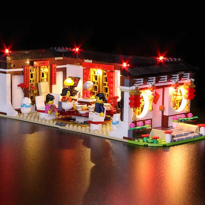 LEGO 80101 Led Light New Year?s Dinner Dragon Dance Brick kits