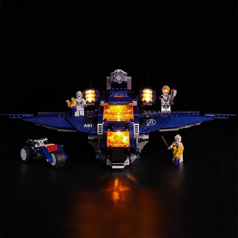 LEGO 76126 Led Light Avengers Ultimate Quinjet Brick kits Basic Version
