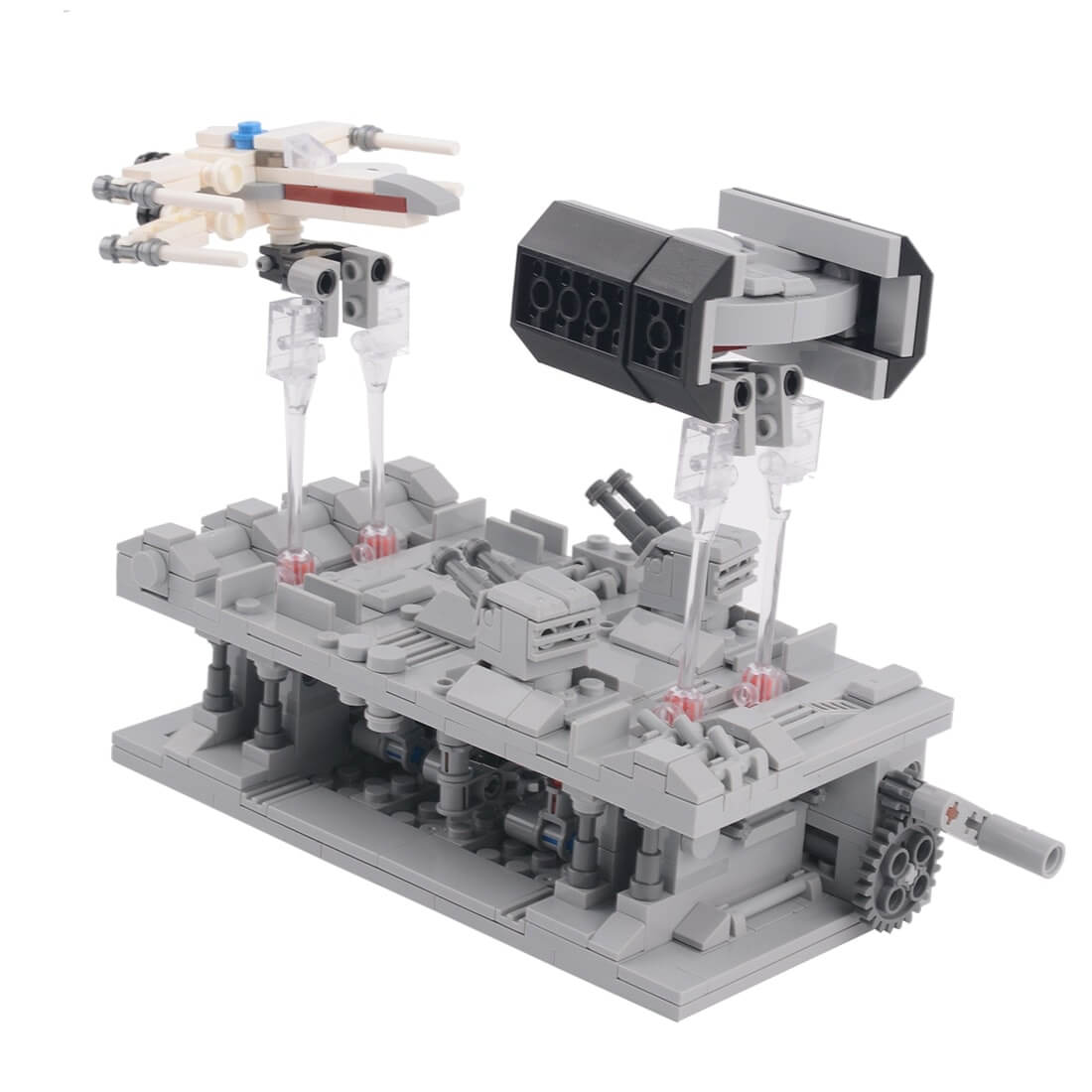 MOC-38337 Trench Run Pursuit Star Wars movie by JKBrickworks