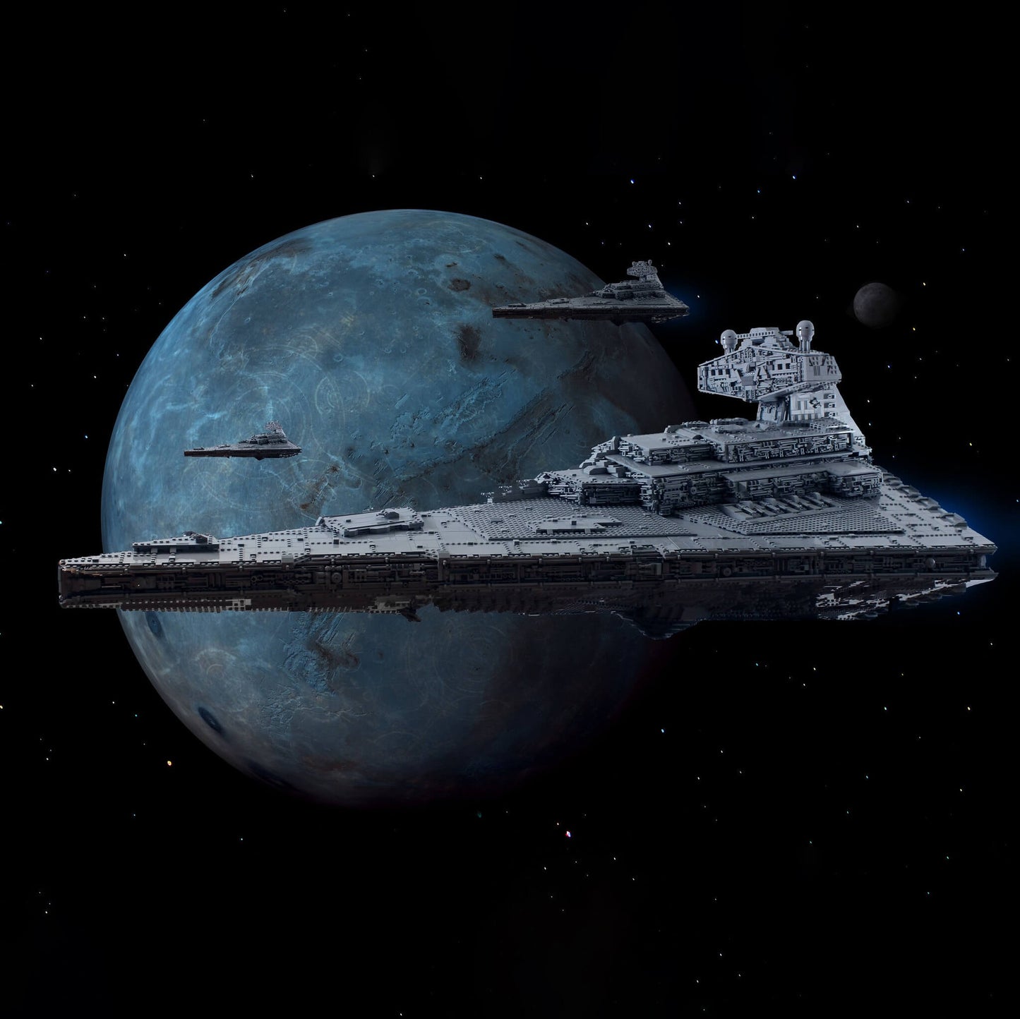 MOC 9018 Moderately Sized ISD with Full Interior Imperial Star Destroyer 15300pcs