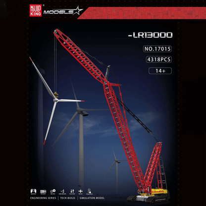 Mouldking 17015 MOC Liebherr Crawler Crane LR13000