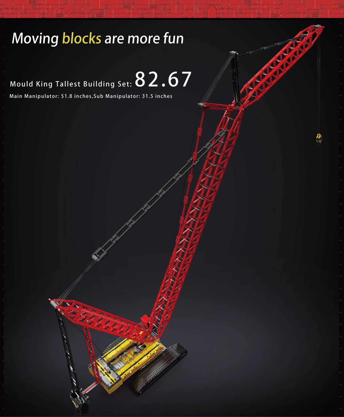 Mouldking 17015 MOC Liebherr Crawler Crane LR13000