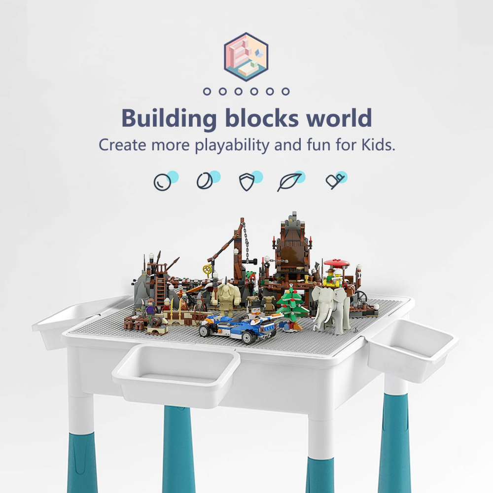 Stickable and Peelable Baseplates x 6 Pack