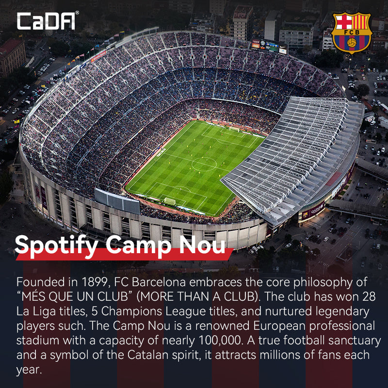CaDA FC Barcelona Spotify Camp Nou – Ultimate Modular Stadium Building Kit C66023W