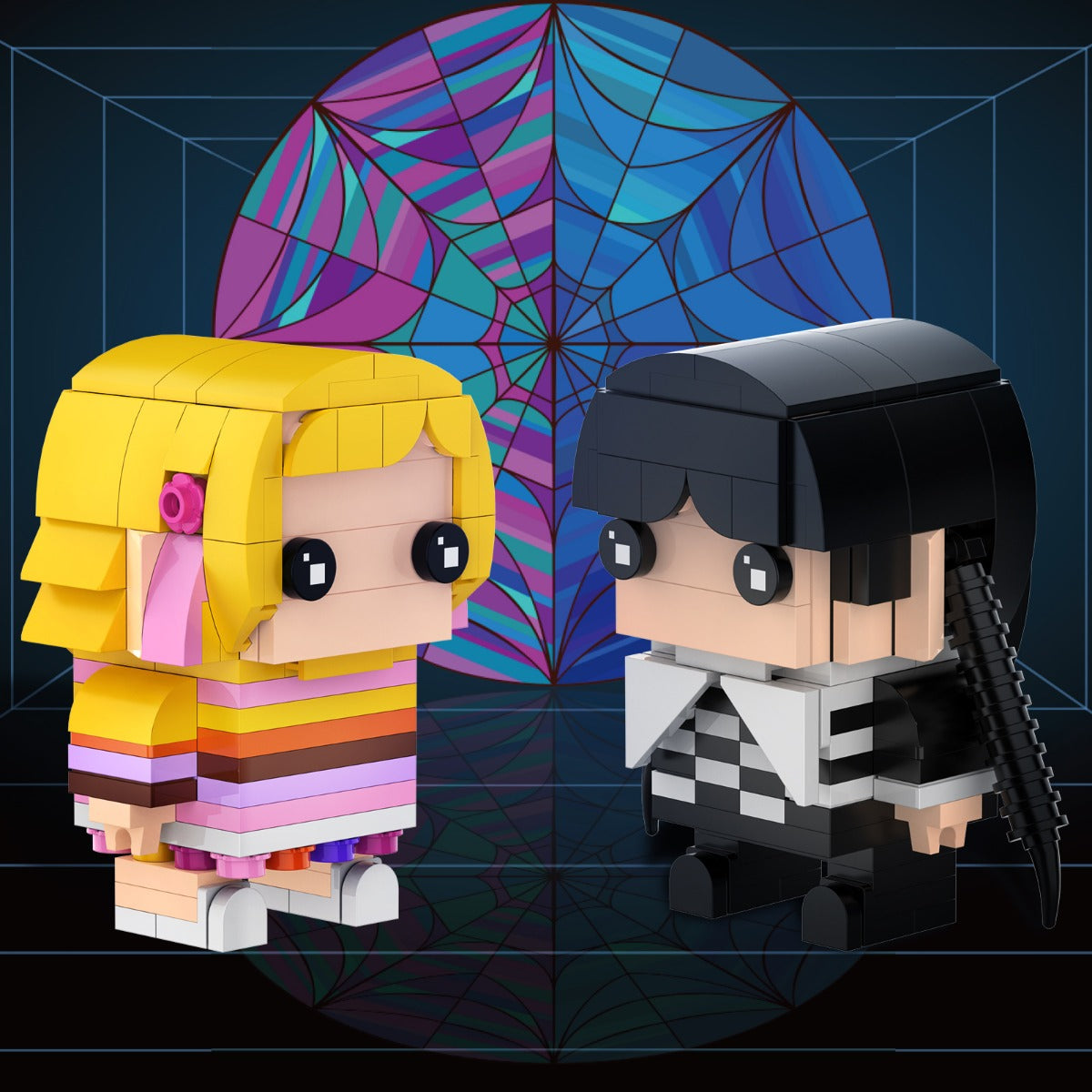 MOC wednesday adams and hand The Addams Family building blocks kit with compatible bricks