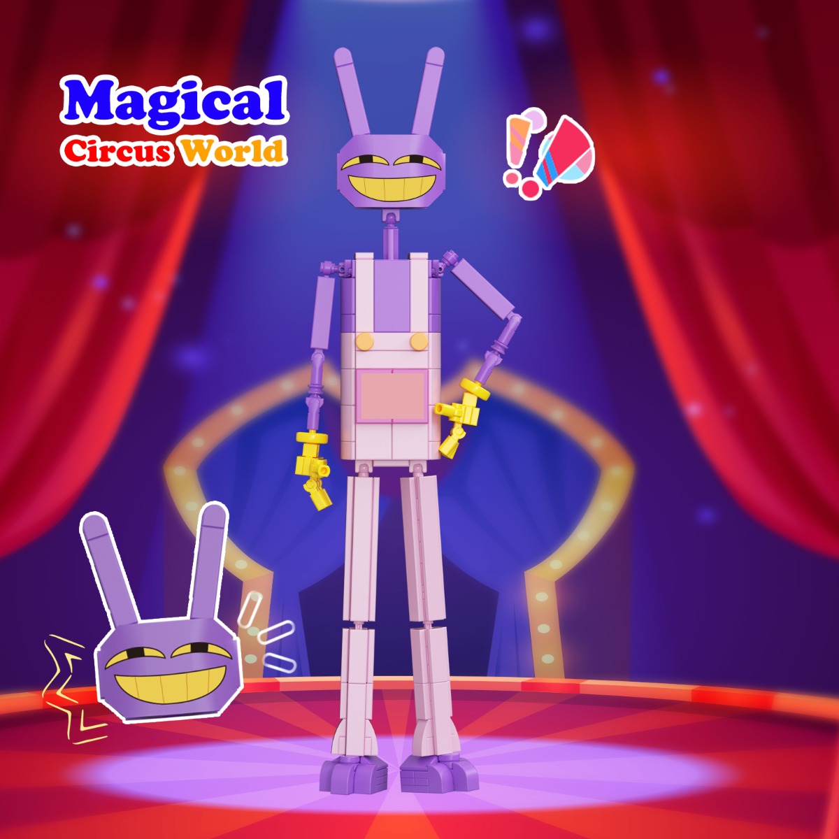 MOC The Amazing Digital Circus Jax 304 pieces