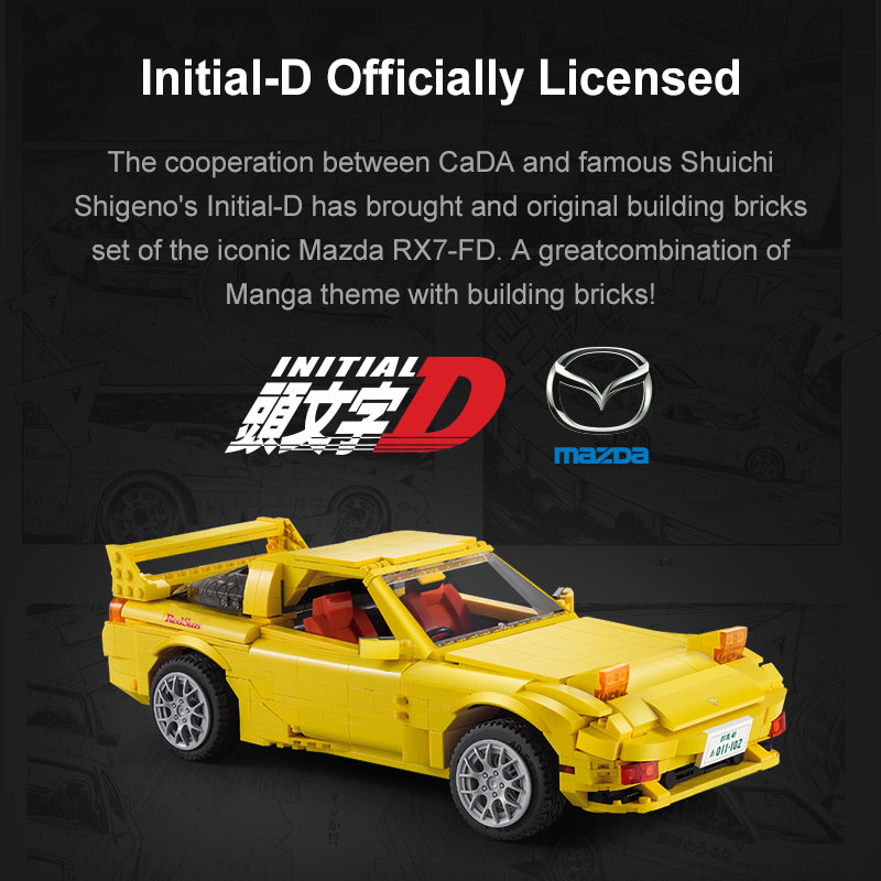 CaDA Initial D 1:12 Mazda RX-7 FD3S C61023W
