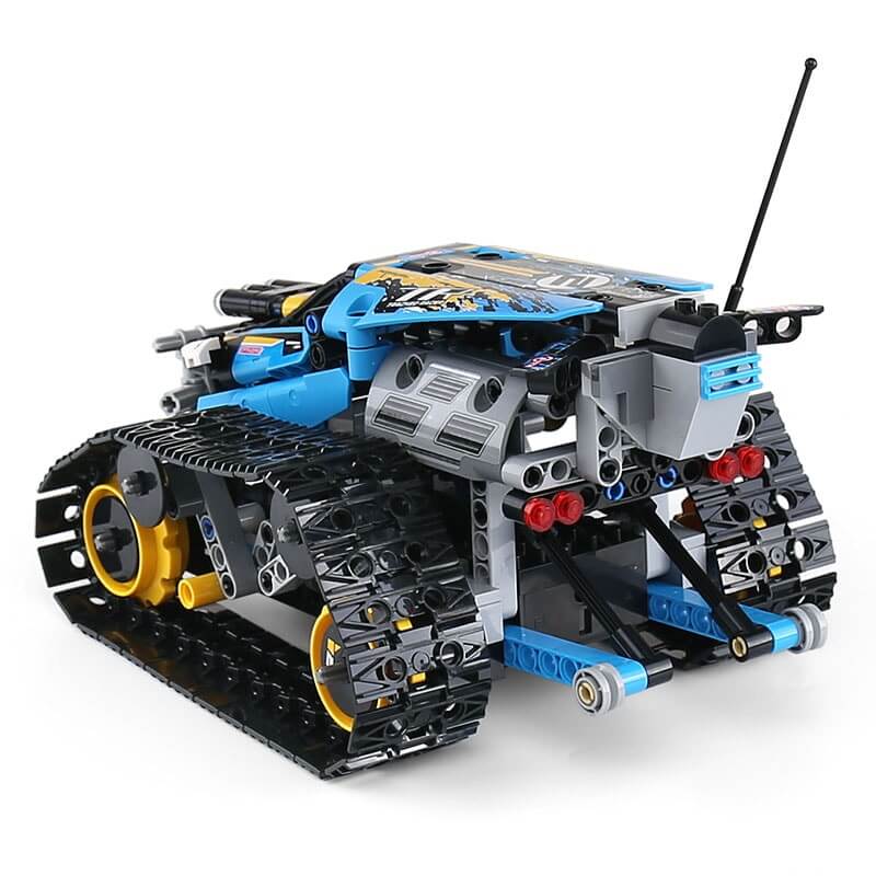 MOULDKING 13032 Mini Tank RC Track Stunt Car Blue