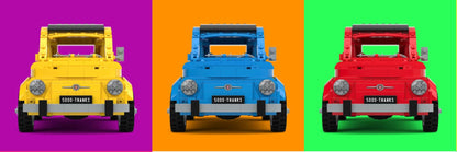 MOC Fiat 500 F by Saabfan Mutil color 50005