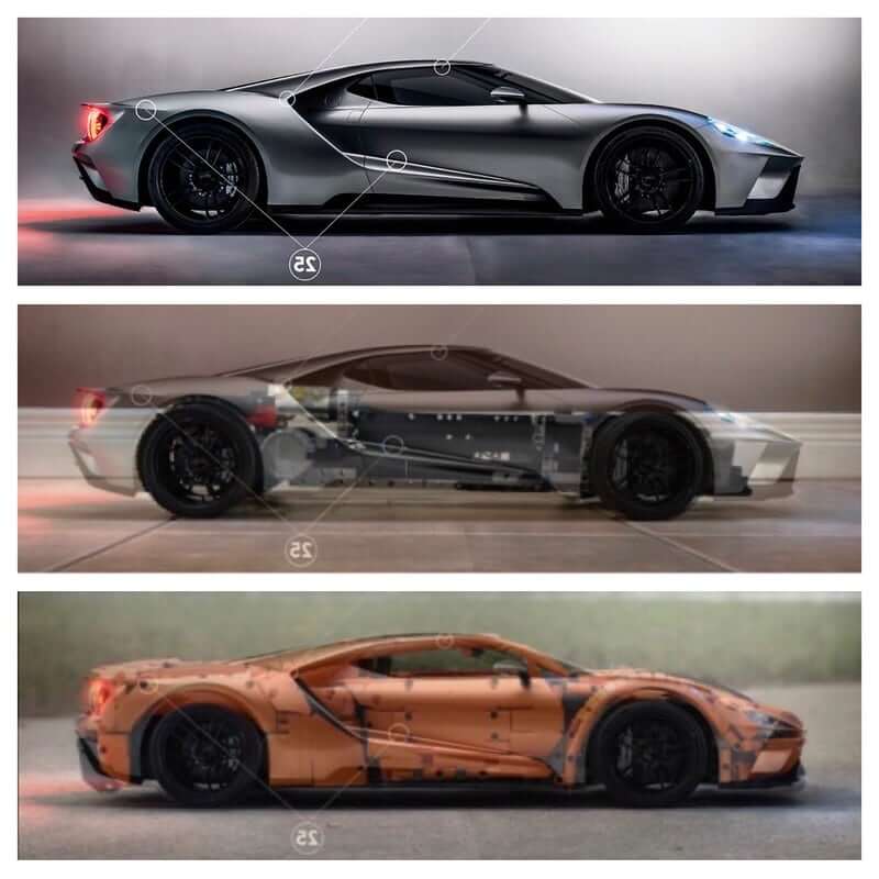 MOC 10792 Ford GT 2019 Carbon 1:8