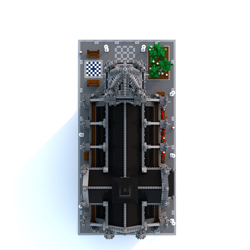 MOC-29962 Modular Cathedral Building building blocks kit with compatible bricks