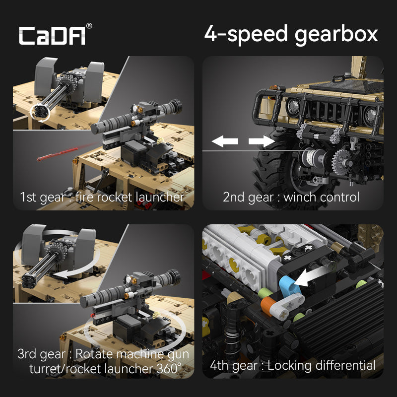 Cada 1:8 HUMVEE Vehicle C61036W