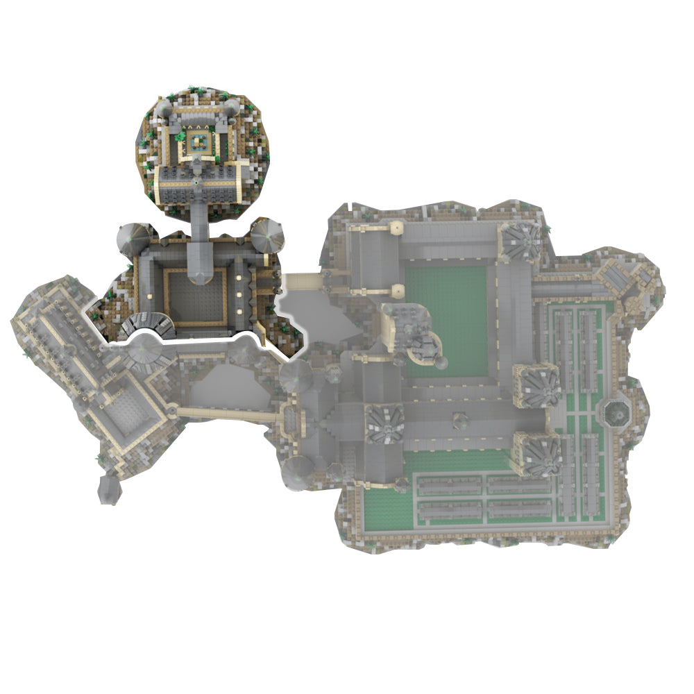 MOC-30884 Hogwart's Castle (71043) Epic Extension Part A building blocks kit with compatible bricks