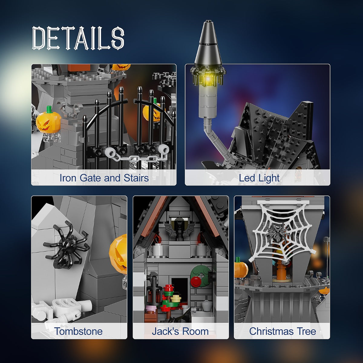 MOC-18780 Jack Skellington's House - Nightmare Before Christmas including gift box and physical manual