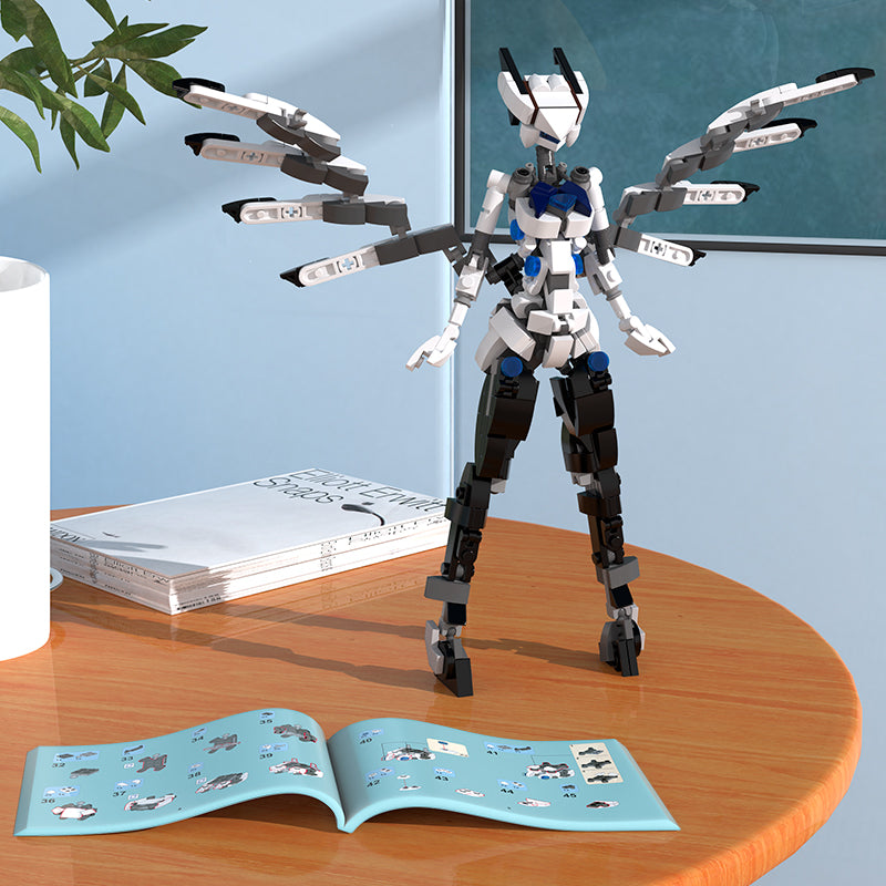 MOC Mobile Suit Girl Robot set