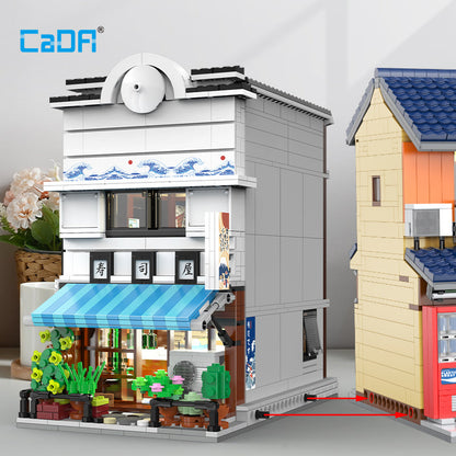 CaDA Buildings Japanese Storefront Series Sushi Shop C66018W