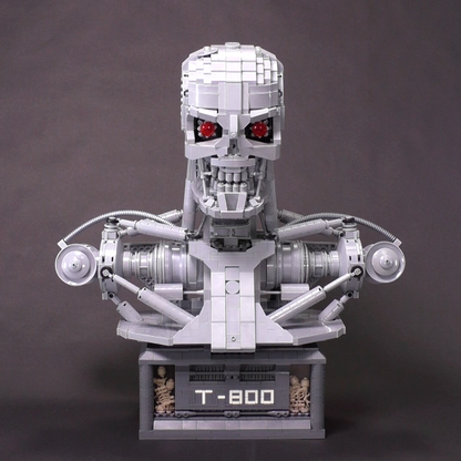 MOC - Terminator T-800 Bust By Martin Latta building blocks series bricks set