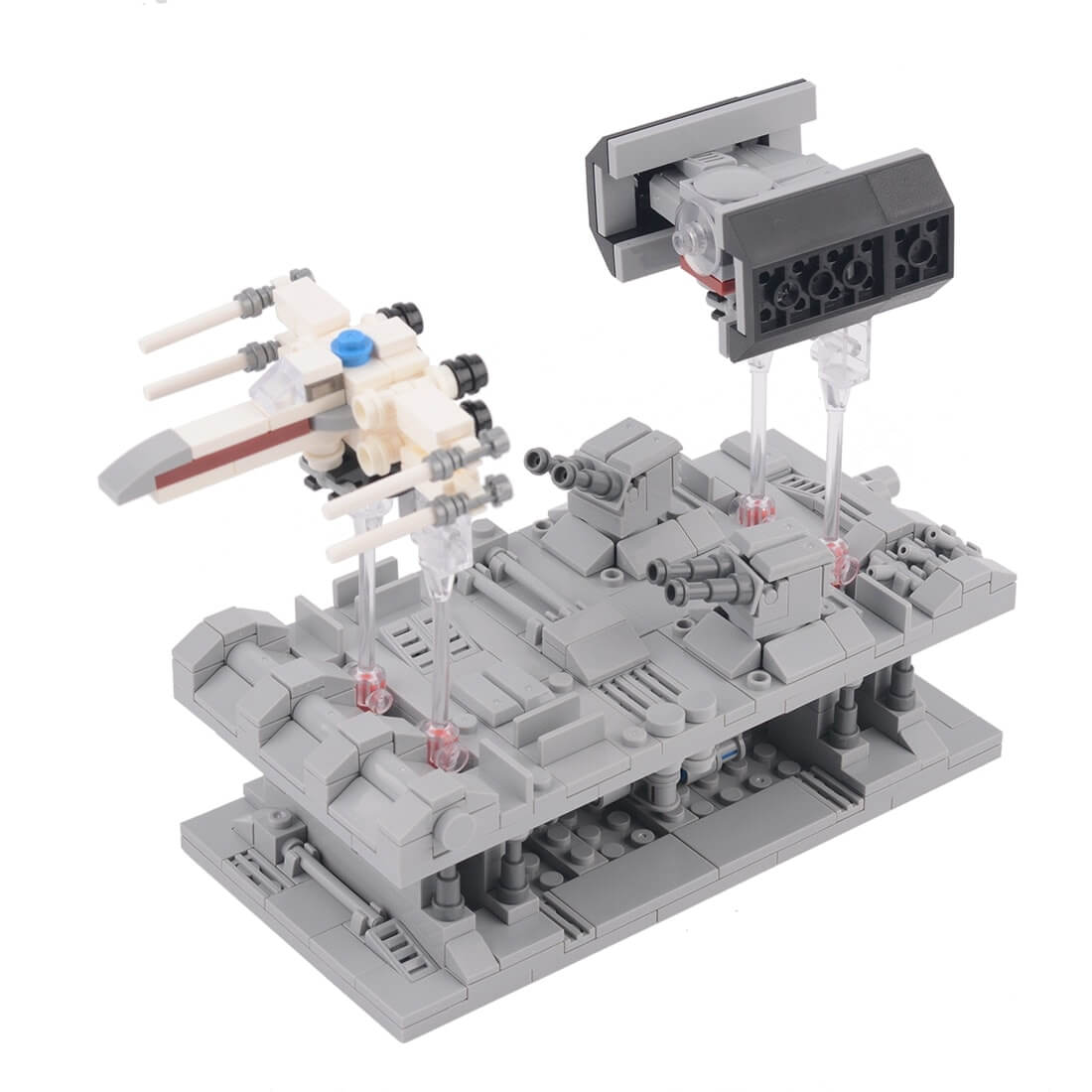 MOC-38337 Trench Run Pursuit Star Wars movie by JKBrickworks