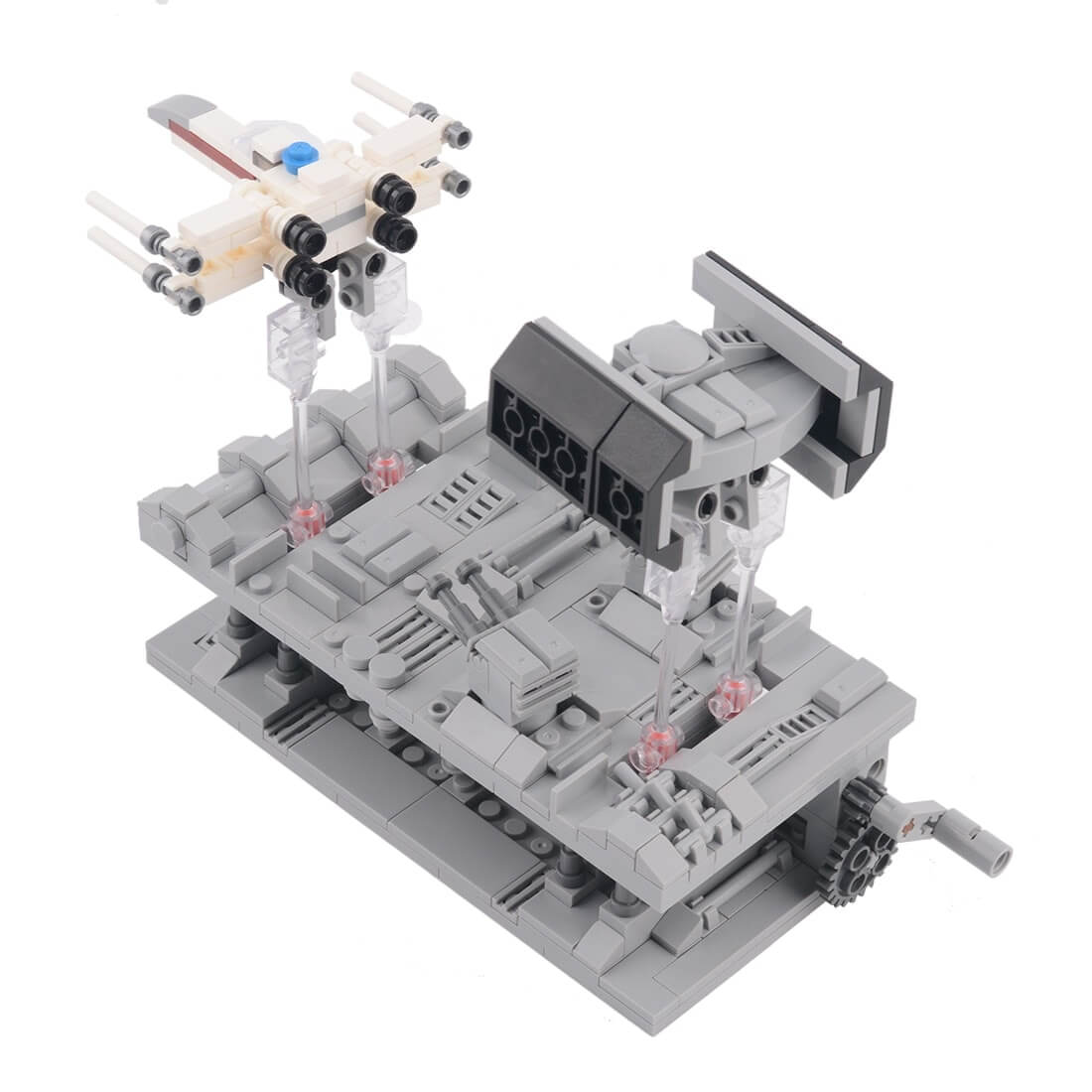 MOC-38337 Trench Run Pursuit Star Wars movie by JKBrickworks