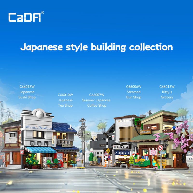 CaDA Buildings Japanese Storefront Series Sushi Shop C66018W