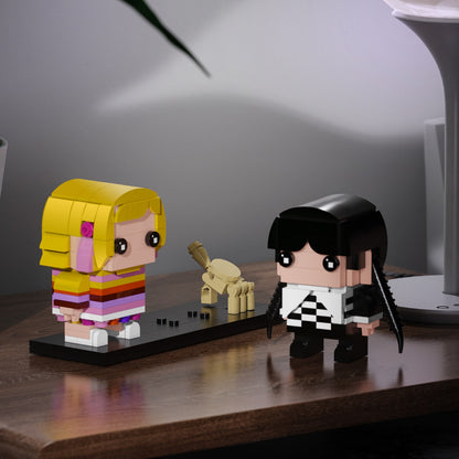 MOC wednesday adams and hand The Addams Family building blocks kit with compatible bricks